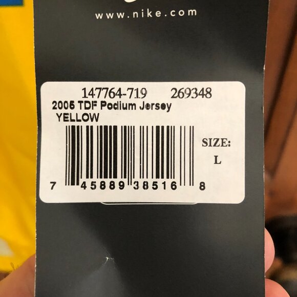 Rare Vintage Nike 2005 Tour De France Yellow Jersey - Armstrong - Discovery Chan - Picture 4 of 4
